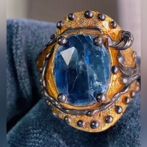 Vintage silver collector ring